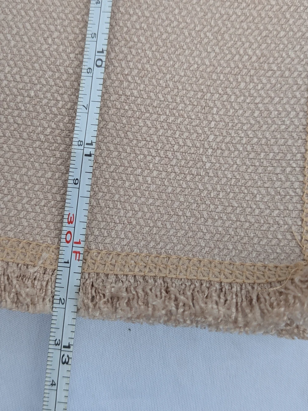 Rinpon NWT Boho Linen-Style Fringed Placemats Set Of Six
